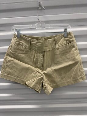 Boston Proper Women's Classic Khaki Cotton Blend Shorts Size 8